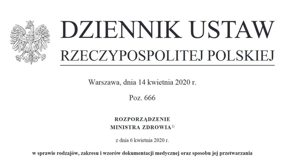 Rozporządzenie Ministra Zdrowia | Vitro-Soft Spółka Jawna - IT DLA MEDYCYNY